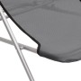 Klappbare Strandstühle, 2 Stück, aus grauem Textilene-beschichtetem Stahl von vidaXL, Liegen - Ref: Foro24-360190, Preis: 70,...