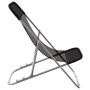 Silla de playa plegable 2 uds acero recubierto textilene negro de vidaXL, Tumbonas - Ref: Foro24-360188, Precio: 66,99 €, Des...