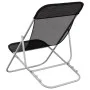 Klappbarer Strandkorb 2 Stk. beschichteter Stahl Textilene schwarz von vidaXL, Liegen - Ref: Foro24-360188, Preis: 60,38 €, R...