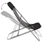Klappbarer Strandkorb 2 Stk. beschichteter Stahl Textilene schwarz von vidaXL, Liegen - Ref: Foro24-360188, Preis: 60,38 €, R...