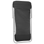 Silla de playa plegable 2 uds acero recubierto textilene negro de vidaXL, Tumbonas - Ref: Foro24-360188, Precio: 66,99 €, Des...