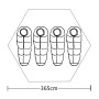 Mehrfarbiges 4-Personen-Zelt von vidaXL, Zelte - Ref: Foro24-93033, Preis: 97,84 €, Rabatt: %