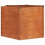 Arriate oxidado de acero corten 129x129x77 cm