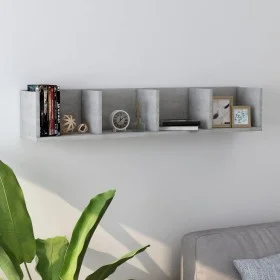 CD-Wandregal aus Betonsperrholz, 100 x 18 x 18 cm von vidaXL, Regale und Regale - Ref: Foro24-801323, Preis: 31,34 €, Rabatt: %