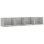 Concrete plywood CD wall shelf 100x18x18 cm by vidaXL, Shelves and shelves - Ref: Foro24-801323, Price: 31,88 €, Discount: %