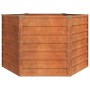 Arriate oxidado de acero corten 129x129x77 cm