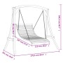 Swing lounger with teak finish solid fir wood by vidaXL, Garden rockers - Ref: Foro24-3200615, Price: 411,22 €, Discount: %