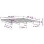 Small double solid pine wood pallet bed 120x190 cm by vidaXL, Beds and slatted bases - Ref: Foro24-821427, Price: 124,61 €, D...
