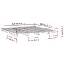 Graues Kiefernholz-Palettenbett 120x190 cm von vidaXL, Betten und Lattenroste - Ref: Foro24-821429, Preis: 118,94 €, Rabatt: %