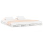 Solid white pine wood pallet bed 120x190 cm by vidaXL, Beds and slatted bases - Ref: Foro24-821428, Price: 139,50 €, Discount: %