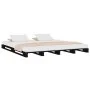 Cama de palets madera maciza pino negra 120x190 cm de vidaXL, Camas y somieres - Ref: Foro24-821431, Precio: 118,94 €, Descue...