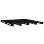 Cama de palets madera maciza pino negra 120x190 cm de vidaXL, Camas y somieres - Ref: Foro24-821431, Precio: 118,94 €, Descue...