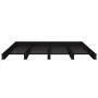 Solid black pine wood pallet bed 120x190 cm by vidaXL, Beds and slatted bases - Ref: Foro24-821431, Price: 118,94 €, Discount: %