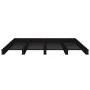 Massives Palettenbett aus schwarzem Kiefernholz, 135 x 190 cm von vidaXL, Betten und Lattenroste - Ref: Foro24-821436, Preis:...