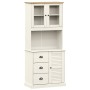 High sideboard VIGO made of solid white pine wood 78x40x175 cm by vidaXL, Sideboards - Ref: Foro24-3188305, Price: 312,31 €, ...