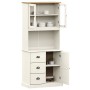 High sideboard VIGO made of solid white pine wood 78x40x175 cm by vidaXL, Sideboards - Ref: Foro24-3188305, Price: 312,31 €, ...