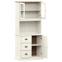 High sideboard VIGO made of solid white pine wood 78x40x175 cm by vidaXL, Sideboards - Ref: Foro24-3188305, Price: 312,31 €, ...