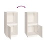 Sideboard aus massivem weißem Kiefernholz, 38 x 35 x 80 cm von vidaXL, Sideboards - Ref: Foro24-814345, Preis: 39,89 €, Rabat...