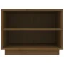 Armario zapatero madera maciza de pino marrón miel 60x34x45 cm de vidaXL, Zapateros y organizadores de calzado - Ref: Foro24-...