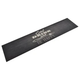 Waschbarer Küchenteppich aus schwarzem Samt, 60 x 300 cm von vidaXL, Fußmatten - Ref: Foro24-136560, Preis: 54,83 €, Rabatt: %