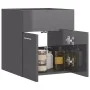 Armario para lavabo contrachapada gris brillo 41x38,5x46 cm de vidaXL, Muebles de baño - Ref: Foro24-804646, Precio: 36,63 €,...