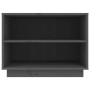 Solid pine wood shoe cabinet in gray, 60x34x45 cm by vidaXL, Shoe racks and shoe organizers - Ref: Foro24-813547, Price: 32,8...