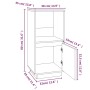 Solid white pine wood sideboard 38x35x80 cm by vidaXL, Sideboards - Ref: Foro24-814345, Price: 39,89 €, Discount: %