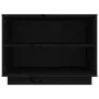 Schuhschrank aus massivem schwarzem Kiefernholz, 60 x 34 x 45 cm von vidaXL, Schuhregale und Schuhorganisatoren - Ref: Foro24...