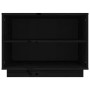 Solid black pine wood shoe cabinet 60x34x45 cm by vidaXL, Shoe racks and shoe organizers - Ref: Foro24-813549, Price: 32,80 €...