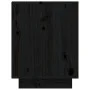 Solid black pine wood shoe cabinet 60x34x45 cm by vidaXL, Shoe racks and shoe organizers - Ref: Foro24-813549, Price: 32,80 €...