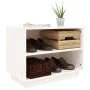 Solid white pine wood shoe cabinet 60x34x45 cm by vidaXL, Shoe racks and shoe organizers - Ref: Foro24-813546, Price: 40,64 €...