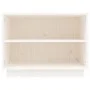 Schuhschrank aus massivem weißem Kiefernholz, 60 x 34 x 45 cm von vidaXL, Schuhregale und Schuhorganisatoren - Ref: Foro24-81...
