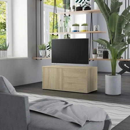 TV-Möbel Sperrholz Eiche Farbe 80x34x36 cm von vidaXL, TV-Möbel - Ref: Foro24-801853, Preis: 48,50 €, Rabatt: %
