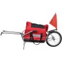 Einrädriger Fahrradanhänger mit Aufbewahrungstasche von vidaXL, Fahrradanhänger - Ref: Foro24-90621, Preis: 139,36 €, Rabatt: %