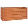 Arriate oxidado de acero corten 100x40x45 cm