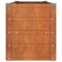 Arriate oxidado de acero corten 100x40x45 cm
