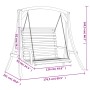 Schaukelbank aus massivem Tannenholz mit Teakholz-Finish von vidaXL, Gartenwippen - Ref: Foro24-3200616, Preis: 341,27 €, Rab...