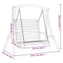 Solid fir wood swing bench with teak finish by vidaXL, Garden rockers - Ref: Foro24-3200616, Price: 345,67 €, Discount: %