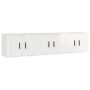 Muebles para TV de pared 3 uds blanco brillante 57x34,5x40 cm de vidaXL, Muebles TV - Ref: Foro24-3188344, Precio: 117,60 €, ...
