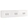 Wall TV furniture 3 pcs glossy white 57x34.5x40 cm by vidaXL, TV Furniture - Ref: Foro24-3188344, Price: 116,29 €, Discount: %