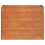 Arriate oxidado de acero corten 100x40x77 cm