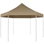 Hexagonal pop-up folding tent 3.6x3.1 m taupe 220g/m² by vidaXL, Tents and gazebos - Ref: Foro24-362009, Price: 199,01 €, Dis...