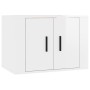 Wand-TV-Möbel 3 Stück glänzend weiß 57x34,5x40 cm von vidaXL, TV-Möbel - Ref: Foro24-3188344, Preis: 117,68 €, Rabatt: %