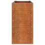 Arriate oxidado de acero corten 100x40x77 cm