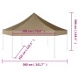 Hexagonal pop-up folding tent 3.6x3.1 m taupe 220g/m² by vidaXL, Tents and gazebos - Ref: Foro24-362009, Price: 199,01 €, Dis...
