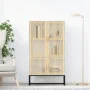 Tall white plywood sideboard 70x35x125 cm by vidaXL, Lockers and storage cabinets - Ref: Foro24-352139, Price: 171,02 €, Disc...