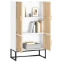 Hohes weißes Sperrholz-Sideboard 70x35x125 cm von vidaXL, Schließfächer und Lagerschränke - Ref: Foro24-352139, Preis: 159,20...