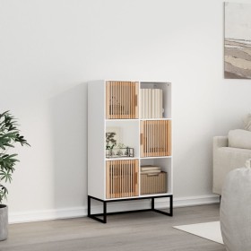 Hohes weißes Sperrholz-Sideboard 70x35x125 cm von vidaXL, Schließfächer und Lagerschränke - Ref: Foro24-352136, Preis: 173,99...
