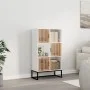 Hohes weißes Sperrholz-Sideboard 70x35x125 cm von vidaXL, Schließfächer und Lagerschränke - Ref: Foro24-352136, Preis: 170,84...