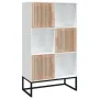 Hohes weißes Sperrholz-Sideboard 70x35x125 cm von vidaXL, Schließfächer und Lagerschränke - Ref: Foro24-352136, Preis: 170,84...